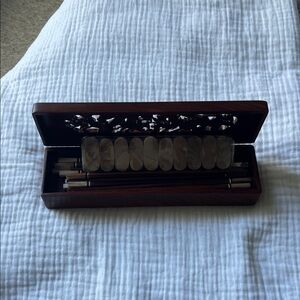 Elegant Brown Chopsticks in Wooden Box